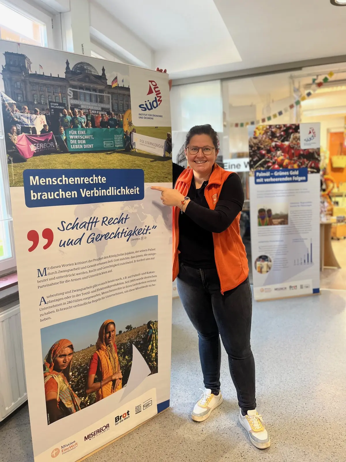 Ausstellung zum Lieferkettengesetz