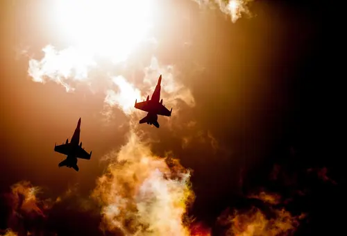 Jets am Himmel