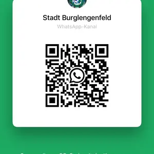 QR-Code zum Whatsapp-Kanal Burglengenfeld QR-Code zum Whatsapp-Kanal